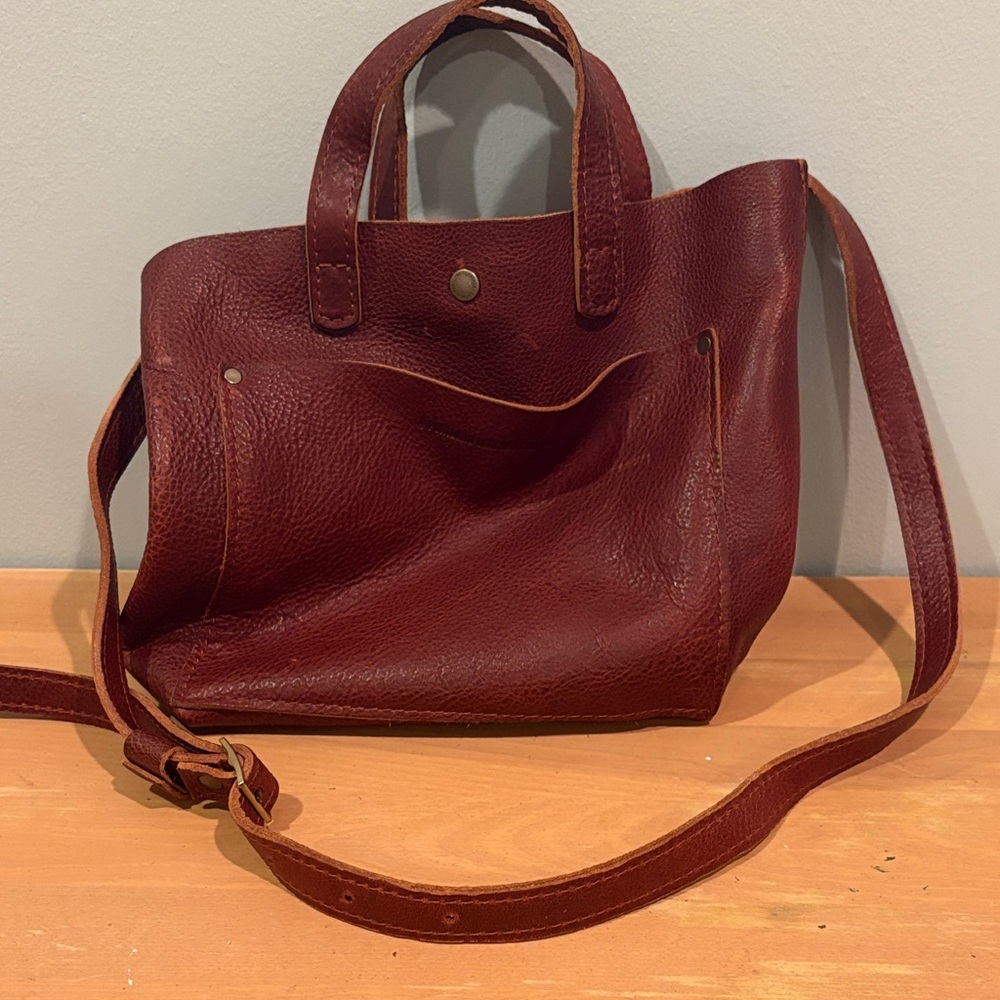 Portland Leather Brown Leather Tote Bag